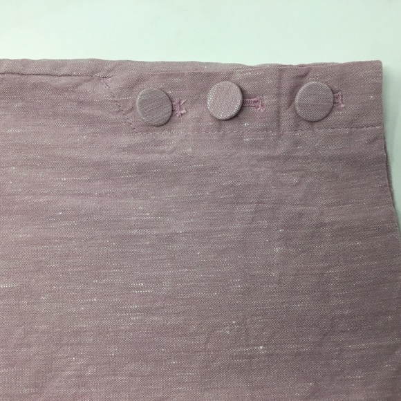 J.Jill Linen Stretch Button Hem Ankle Pants Rosebud Pink - Picture 8 of 12